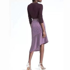 Banana Republic- asymmetric purple skirt. size 12